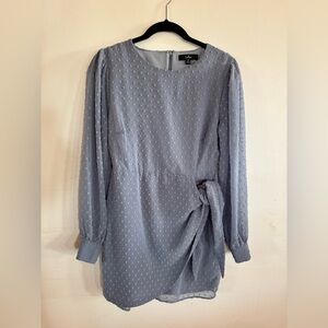 Lulu’s Much Love Dotted Swiss Mini Dress Women’s M Wedding Party Holiday Preppy